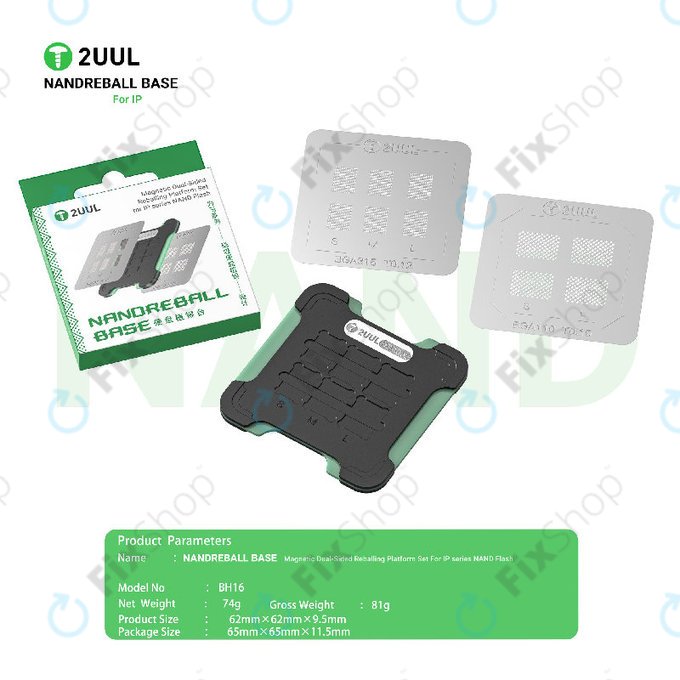 Μαγνητική βάση reballing NAND διπλής όψης, 2UUL BH16
