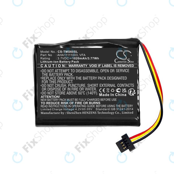 Μπαταρία για TomTom Start 60, 1020mAh, Li-Ion, 3.7V, VFA, HQ