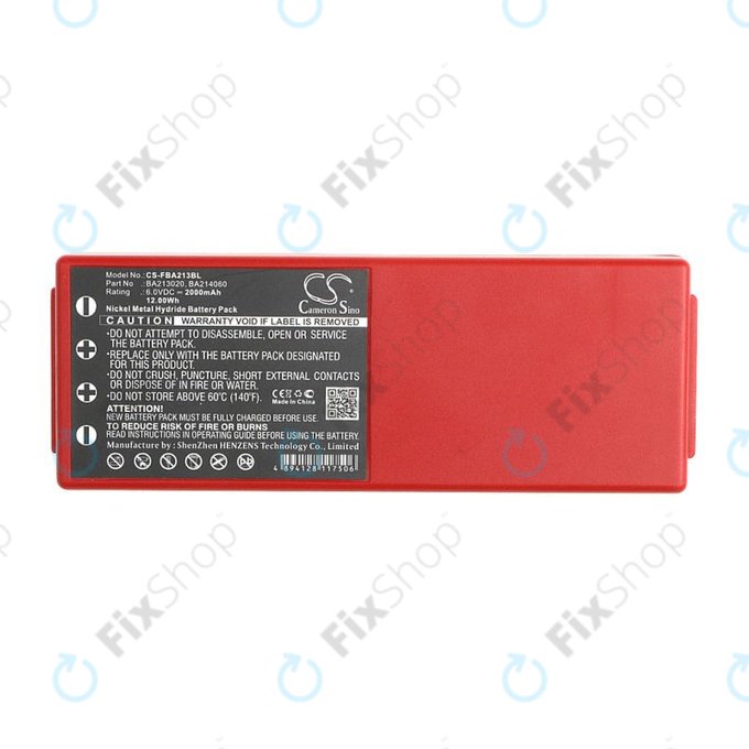 Μπαταρία για HBC Radiomatic Spectrum, 2000mAh, Ni-MH, 6V, BA214061, HQ