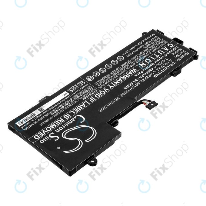 Μπαταρία για Lenovo E31-80, Ideapad 510s-13, 4550mAh, Li-Pol, 7.6V, 5B10H13092, HQ