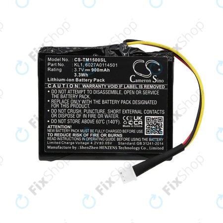 Μπαταρία για TomTom Via 1405, 900mAh, Li-Ion, 3.7V, 6027A0114501, HQ