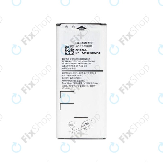 Μπαταρία για Samsung A3 A310F (2016), BA310ABE, 2300mAh