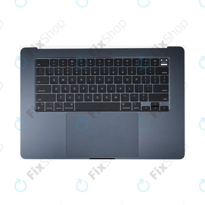 Άνω πλαίσιο πληκτρολογίου για MacBook Air 15", A3114 (2024), με πληκτρολόγιο US και μπαταρία, Midnight, 661-40269, Genuine Apple