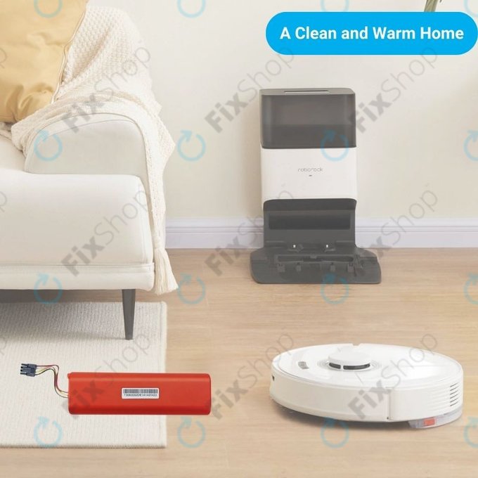 Μπαταρία για Xiaomi Roborock S-series, T-series, Q-series, XJT-2P4S-6000, 14.4V, 6000mAh
