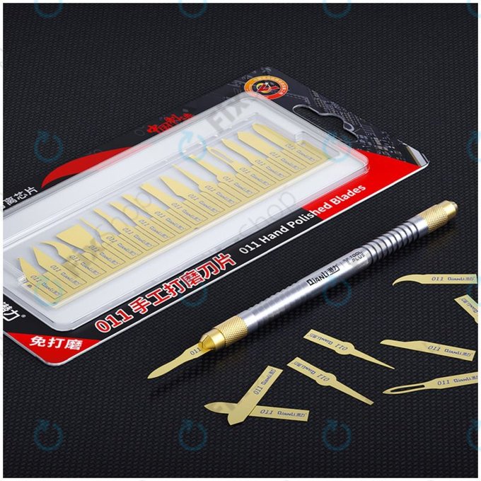 Λεπίδες Γυαλισμένες στο Χέρι με Λαβή 16in1 για QianLi ToolPlus 011