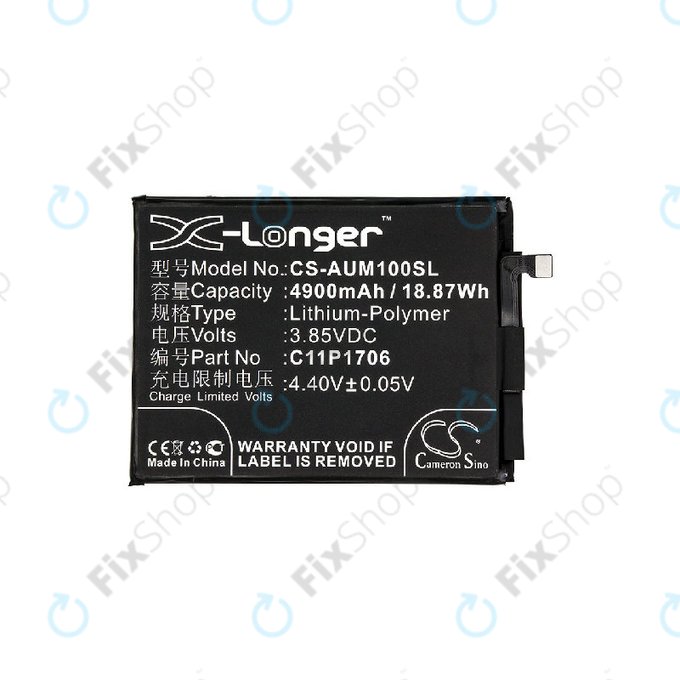 Μπαταρία για Asus Zenfone Max Pro M1 ZB602KL, 4900mAh, Li-Pol, 3.85V, 0B200-02870200, HQ