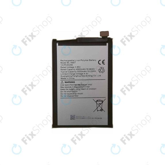 Μπαταρία για Tecno Spark 10, BL-49ST, 5000mAh, FixPremium
