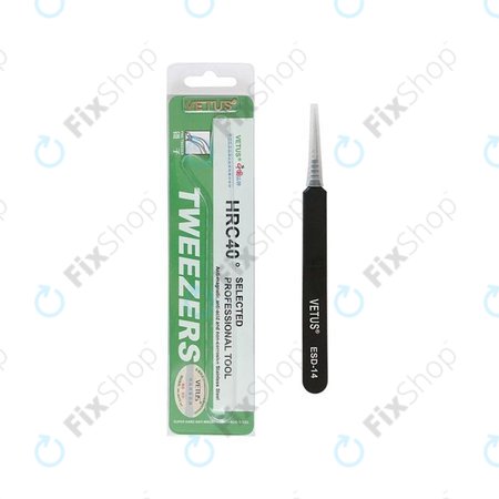 Μεταλλική Αντιστατική Λαβίδα με Ευθεία-Αιχμηρή Μύτη (110mm) για Vetus ESD-14