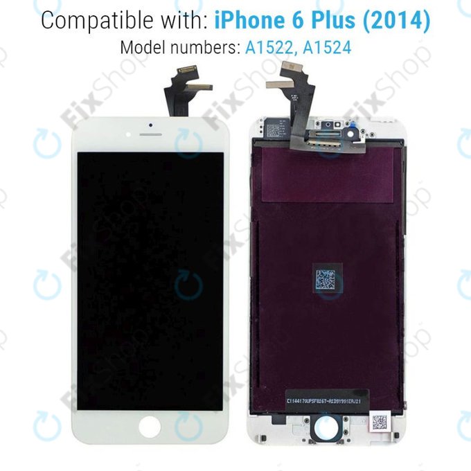 LCD Display Assembly για iPhone 6 Plus | Λευκό, White | Aftermarket