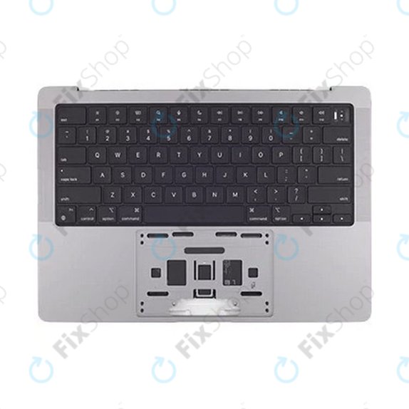 Άνω πλαίσιο πληκτρολογίου για MacBook Pro 14", A2442 (2021), A2779 (2023), με πληκτρολόγιο US και μπαταρία, Space Gray, 661-21972, Genuine Apple