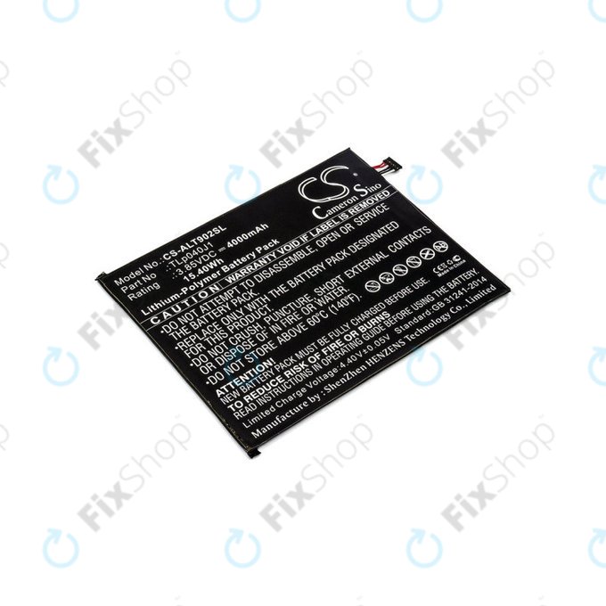 Μπαταρία για Alcatel 8082, Alcatel 9024w, 4000mAh, Li-Pol, 3.85V, TLp040J1, HQ