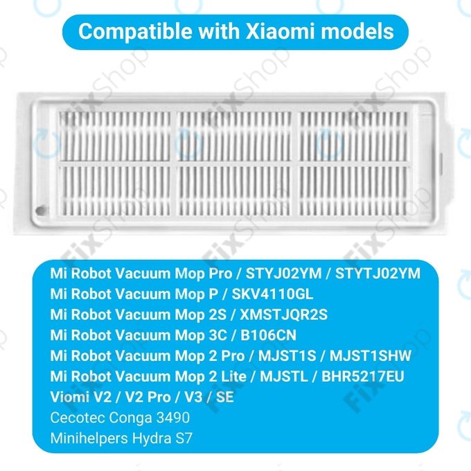Φίλτρο Σκόνης (2τμχ) για Xiaomi Mi Robot Vacuum Mop Pro (P) | 2 Lite | 2 Pro | 2S | Viomi V2 Pro | V3 | SE