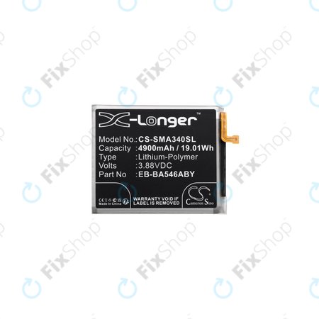 Μπαταρία για Samsung A34 5G A346B, EB-BA546ABY, 4900mAh, HQ
