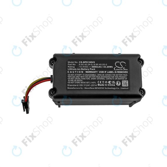Μπαταρία για Sencor SRV 9250, SRV 8250, SRV 6250, SRV 4250, Blaupunkt XSMART, SRX 1002, Li-ion, 14.4V, 3000mAh, HQ