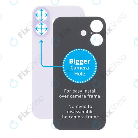 Πίσω Κάλυμμα Γυαλί με Μεγαλύτερη Τρύπα Κάμερας για iPhone 17, Lavender