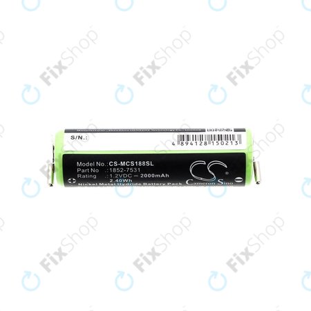 Μπαταρία για Moser Easy Style 1881, 2000mAh, Ni-MH, 1.2V, 1852-7531, HQ