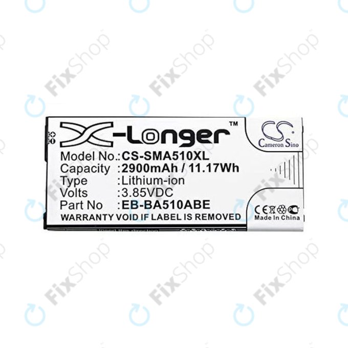 Μπαταρία για Samsung A5 A510F (2016), EB-BA510ABE, 2900mAh, HQ