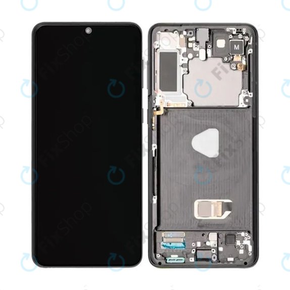 Συγκρότημα οθόνης για Samsung S21 Plus, G996B, Phantom Black, Aftermarket