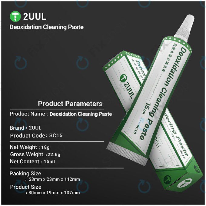 Πάστα αποξείδωσης για αναζωογόνηση μύτης κολλητηριού, 2UUL SC15, 15ml