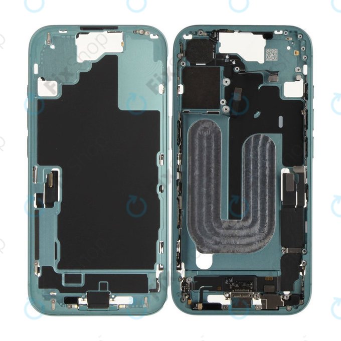 Μεσαίο πλαίσιο με μπαταρία για iPhone 16 | Green | ZD076-00683 | Genuine Apple