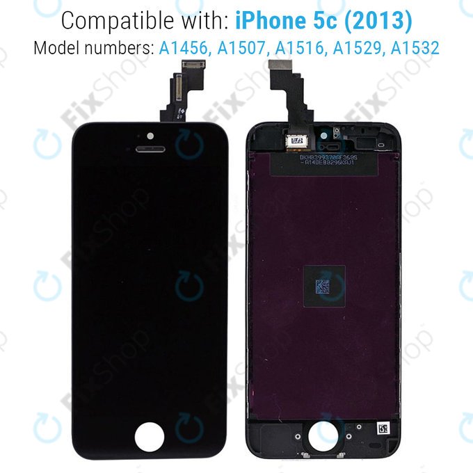 LCD Display Assembly για iPhone 5C | Μαύρο, Black | Aftermarket