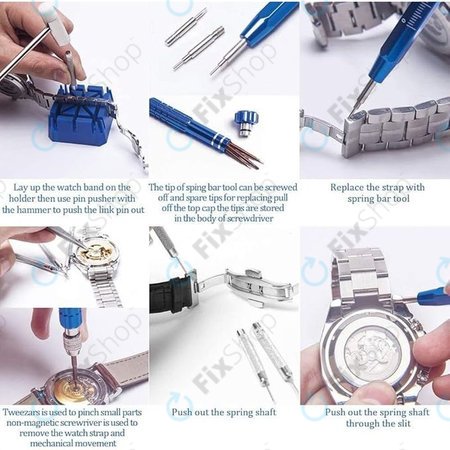 Σετ Εργαλείων Επισκευής Ρολογιών - 185τμχ