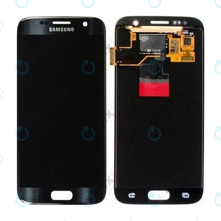 LCD Display με Touch Screen για Samsung S7 G930F | GH97-18523A | GH97-18761A | GH97-18757A | Black | Service Pack