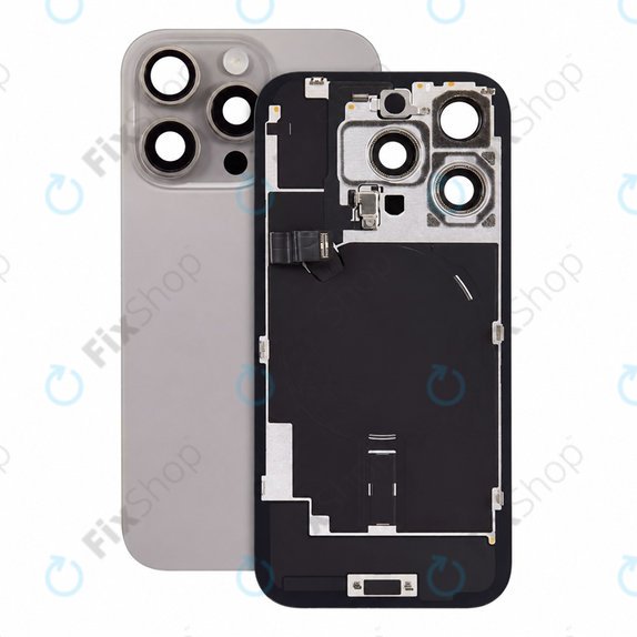 Γυαλί πίσω περιβλήματος για iPhone 16 Pro, Natural Titanium, Pulled A