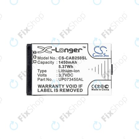 Μπαταρία για Caterpillar CAT B25, UP073450AL, 1450mAh, HQ