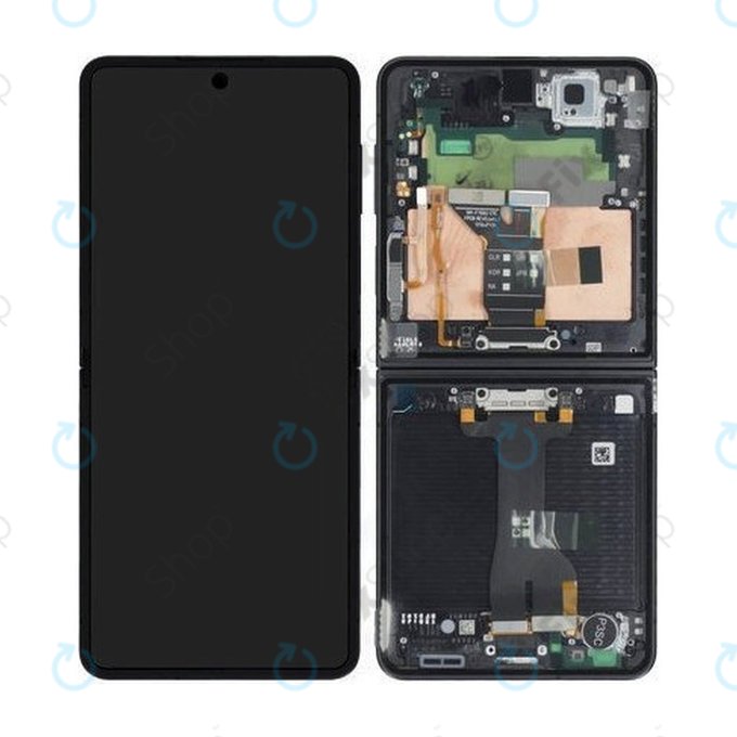 LCD Display Assembly για Samsung Z Flip 7 F766B, GH82-37581C, Jetblack, Genuine Service Pack