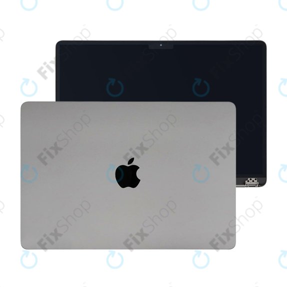 Οθόνη LCD για MacBook Air 15", A3114 (2024), με μπροστινό γυαλί και κάλυμμα, Space Gray, 661-40259, Genuine Apple