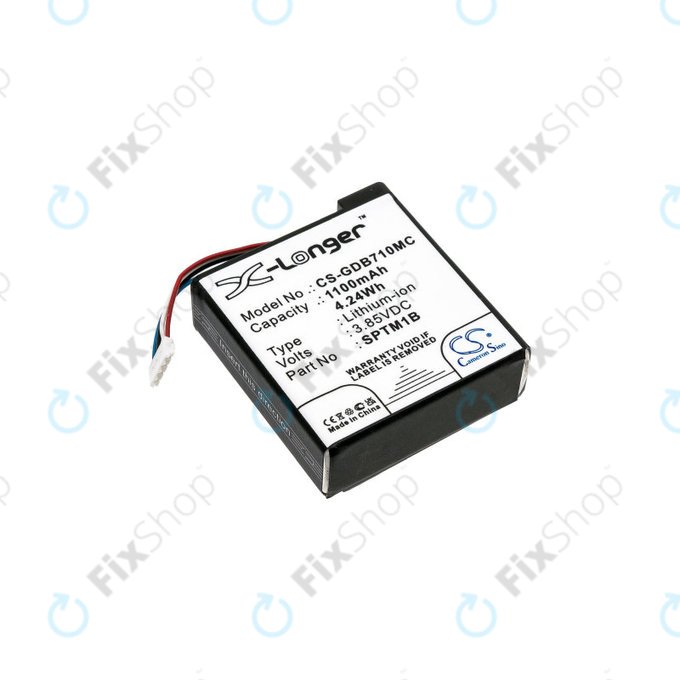 Μπαταρία για Gopro Hero 7 Silver, White, 1100mAh, Li-Ion, 3.85V, SPTM1B, HQ