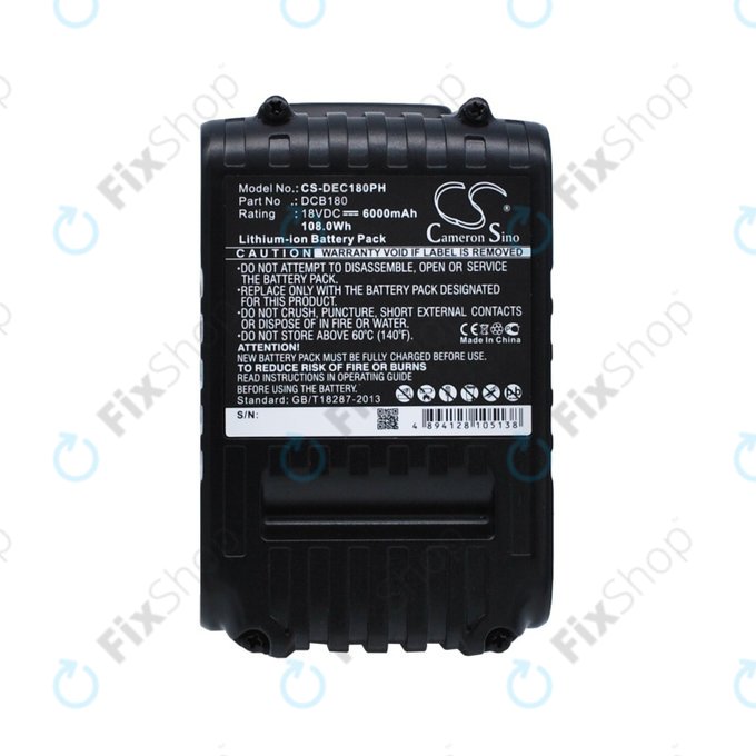 Battery για Dewalt CL-series | DC-series | DCB18x | DCB20x | Li-Ion | 6000mAh | HQ