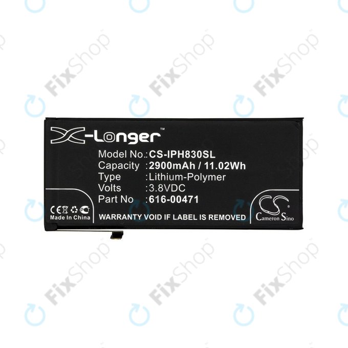 Μπαταρία για iPhone XR, 616-00471, 616-00468, 2900mAh, HQ