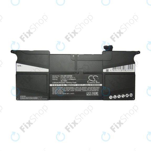 Μπαταρία για MacBook Air 11", Μέσα 2013 – Αρχές 2015, A1465, A1495, 5100mAh, HQ