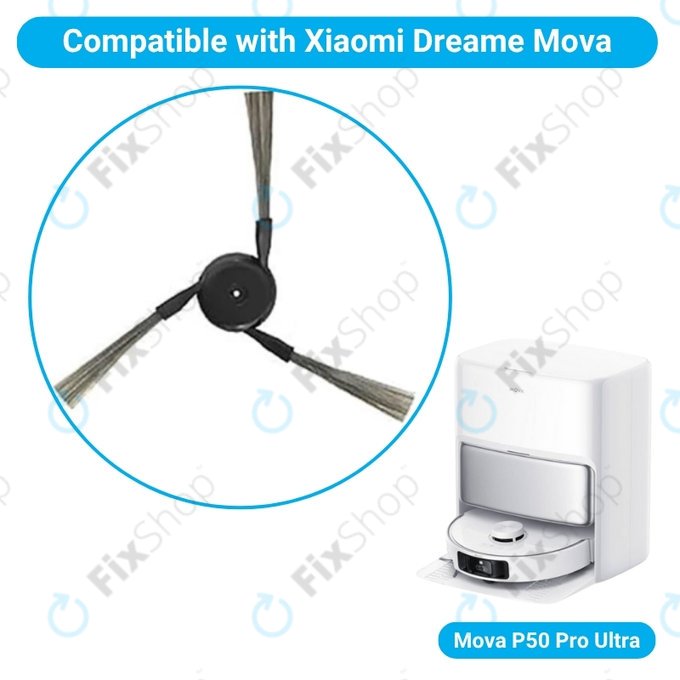 Πλαϊνή βούρτσα, 2 τεμ. για Xiaomi Mova P50 Pro Ultra
