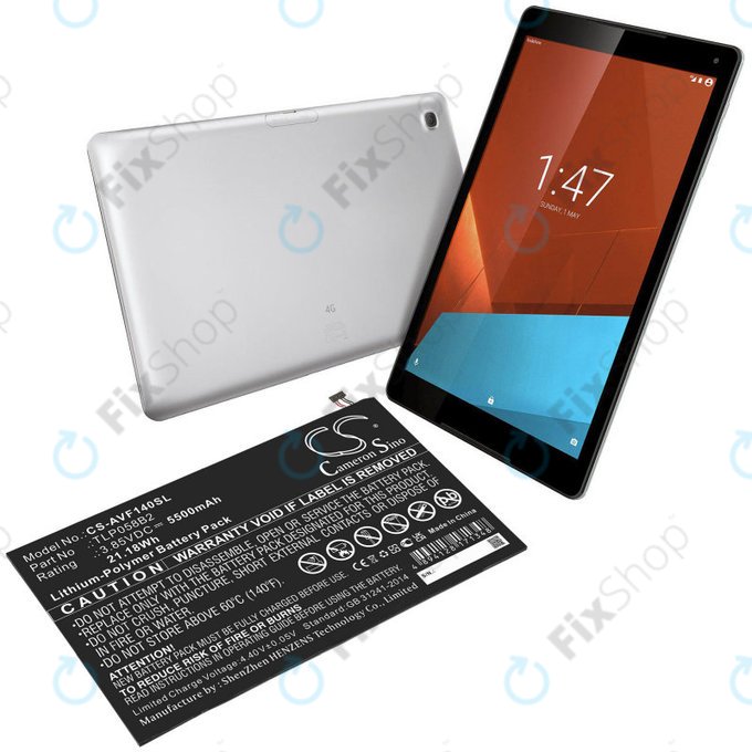 Μπαταρία για Vodafone Tab Prime 7, 5500mAh, Li-Pol, 3.85V, TLP058B2, HQ