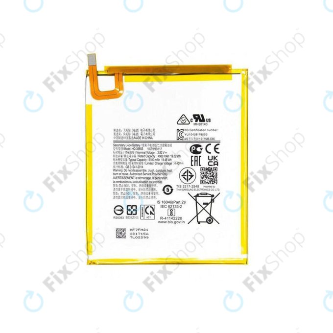 Μπαταρία για Galaxy Tab A7 Lite, T225, T220, SCUD-HQ-3565S, 5100mAh