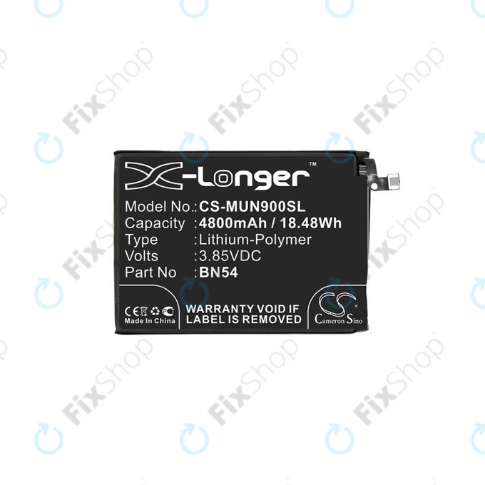 Μπαταρία για Xiaomi Redmi 9, 9A, Note 9, BN54, 4800mAh, HQ