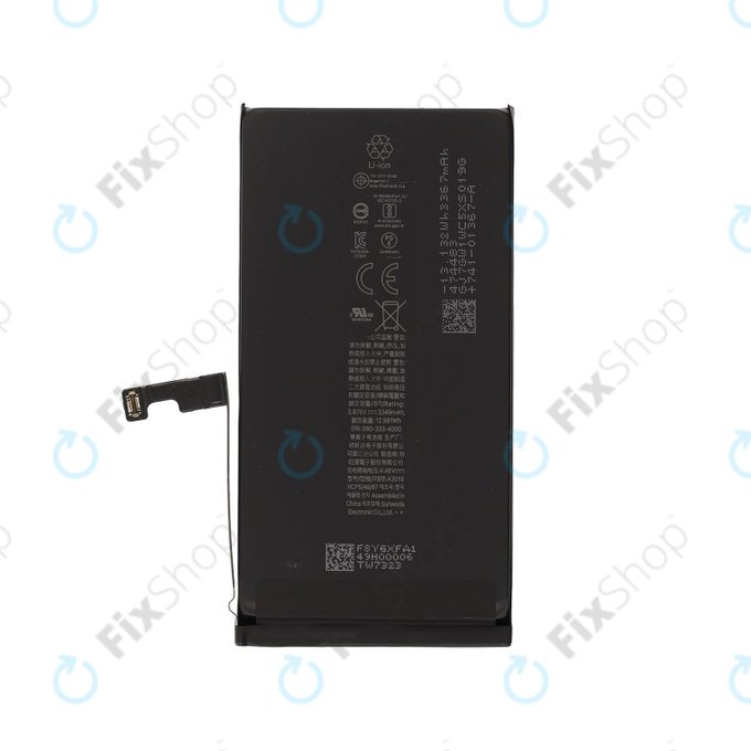 Μπαταρία για iPhone 15, A3018, 3349mAh