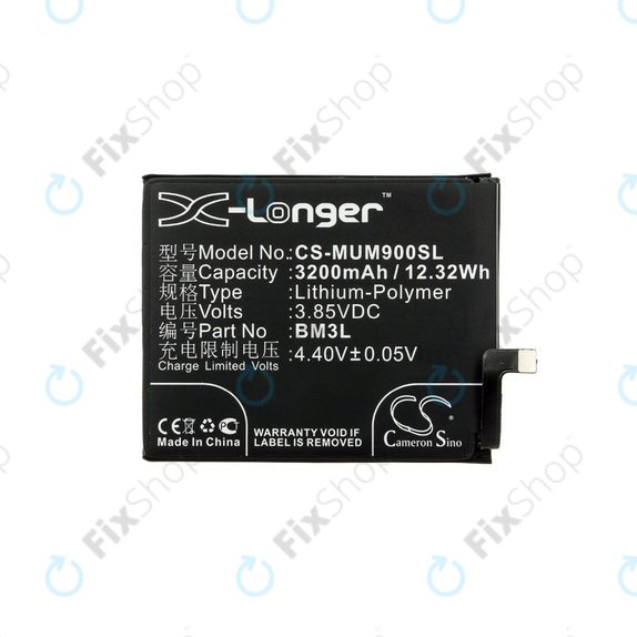 Μπαταρία για Xiaomi Mi 9, 3200mAh, Li-Pol, 3.85 V, BM3L, HQ