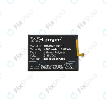 Μπαταρία για Samsung M23 5G M236B, M33 5G M336B, M53 5G M536B, EB-BM526ABS, 4900mAh, HQ