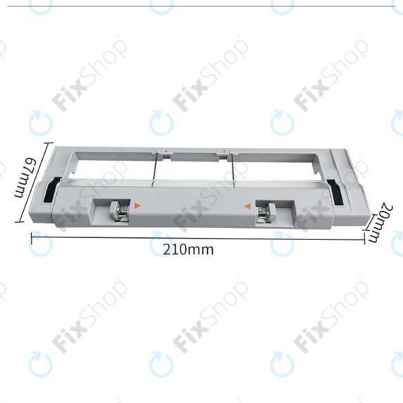Κάλυμμα Κύριας Βούρτσας για Xiaomi Mi Robot Vacuum Mop (Mijia 1C) | 2 (Mijia 2C) | 2 Pro+ (Mijia 1T) | ασημί | silver