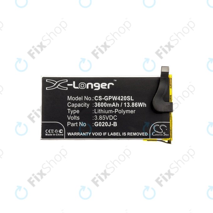 Μπαταρία για Google Pixel 4 XL, 3600mAh, Li-Pol, 3.85 V, G020J-B, HQ