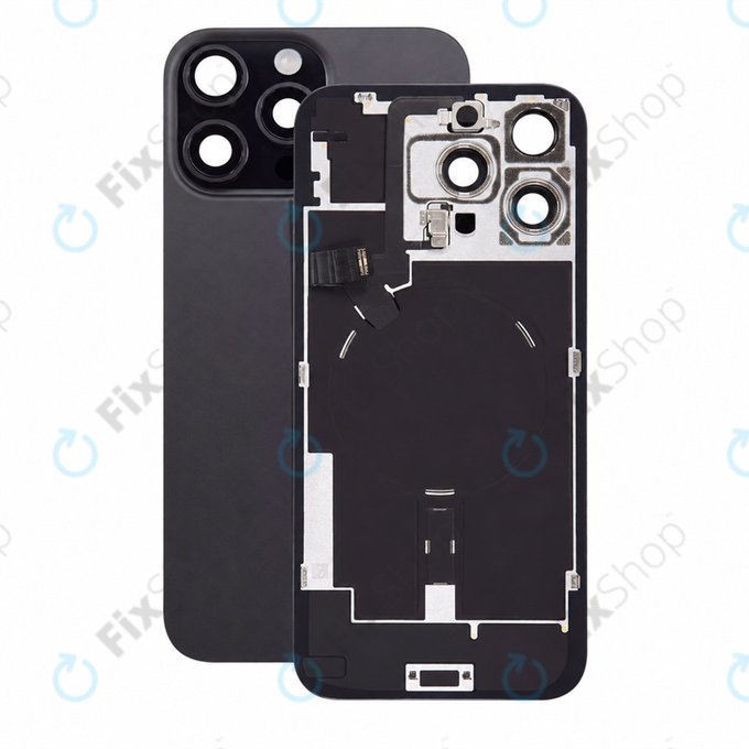 Γυαλί πίσω περιβλήματος για iPhone 16 Pro Max, Black Titanium, Pulled A