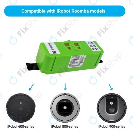 Μπαταρία για iRobot Roomba 600, 800, 900-series, 4502233, 4374392, 2130LI, 14.4V, 5200mAh, HQ
