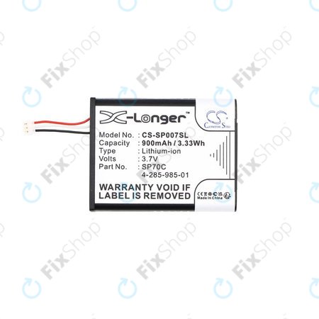 Μπαταρία για Sony PSP E1000, E1002, E1004, E1008, 900mAh, Li-Ion, 3.7V, SP70C, HQ