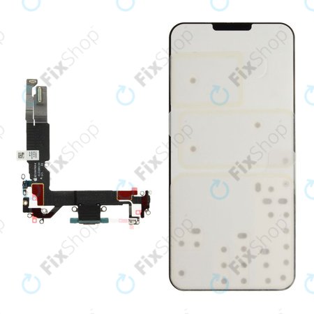 Επαφές Φόρτισης + Καλώδιο Flex για iPhone 16 | Green | 923-11226 | Genuine Apple