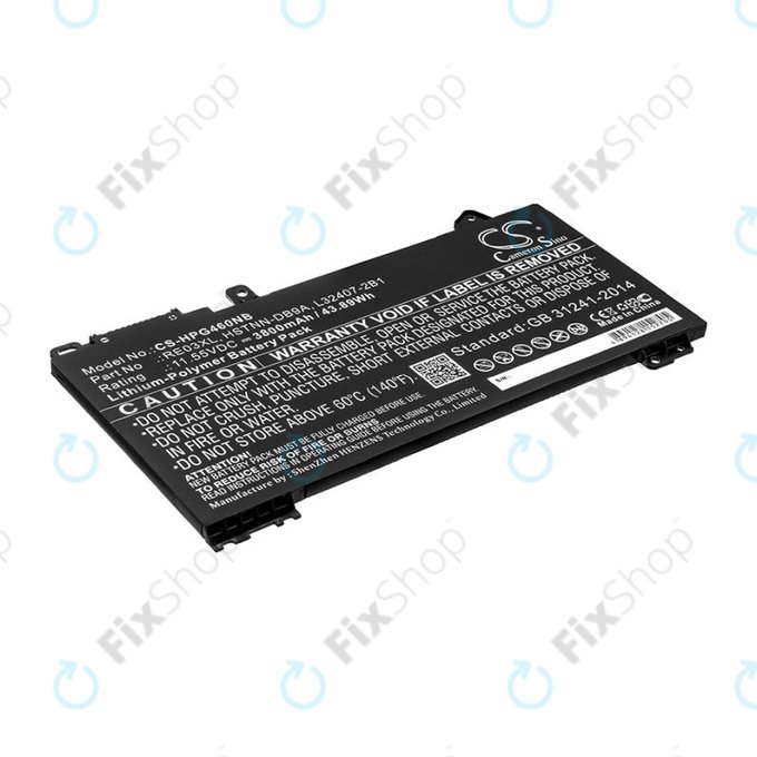 Μπαταρία για HP ProBook 455, 450, 445, 440, 430 G6, 3800mAh, Li-Pol, 11.55V, RE03XL, HQ