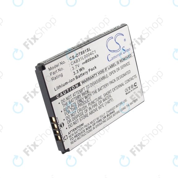 Μπαταρία για Alcatel One Touch, OT, TCL A, Vodafone, 900mAh, Li-ion, 3.7V, CAB31L0004C1, HQ